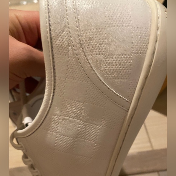 Louis Vuitton Daimler Pattern White Canvas Low Sneakers - Picture 6 of 13
